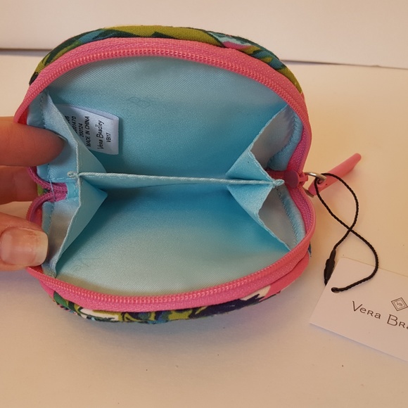 Vera Bradley Zip Coin Purse Tropical Paradise - Picture 3 of 3